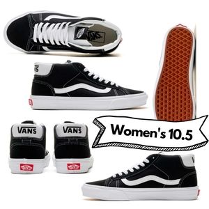 Vans Mid Skool 37 DX Anaheim Factory Black White UltraCush Women's 10.5